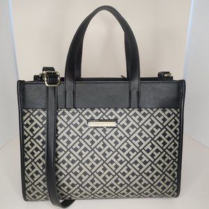 Tommy Hilfiger Professional Black and Gray Satchel Crossbody - NWT